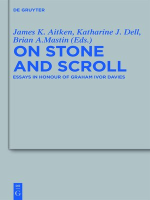 cover image of On Stone and Scroll